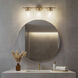 Brinley 3 Light 24 inch Champagne Bronze Bath Vanity Light Wall Light